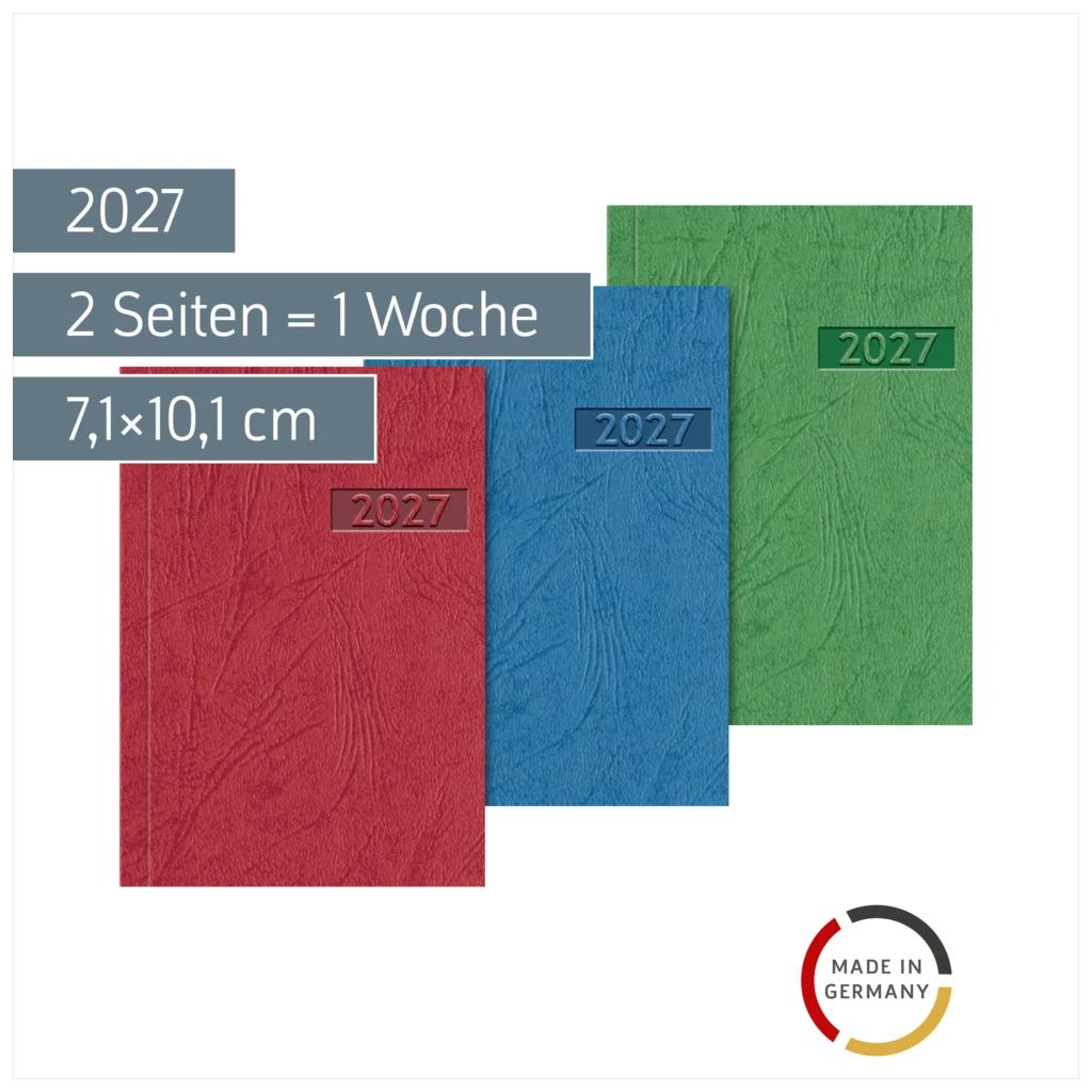 Taschenkalender Mod. 712 2027 | A7, Karton, sortiert