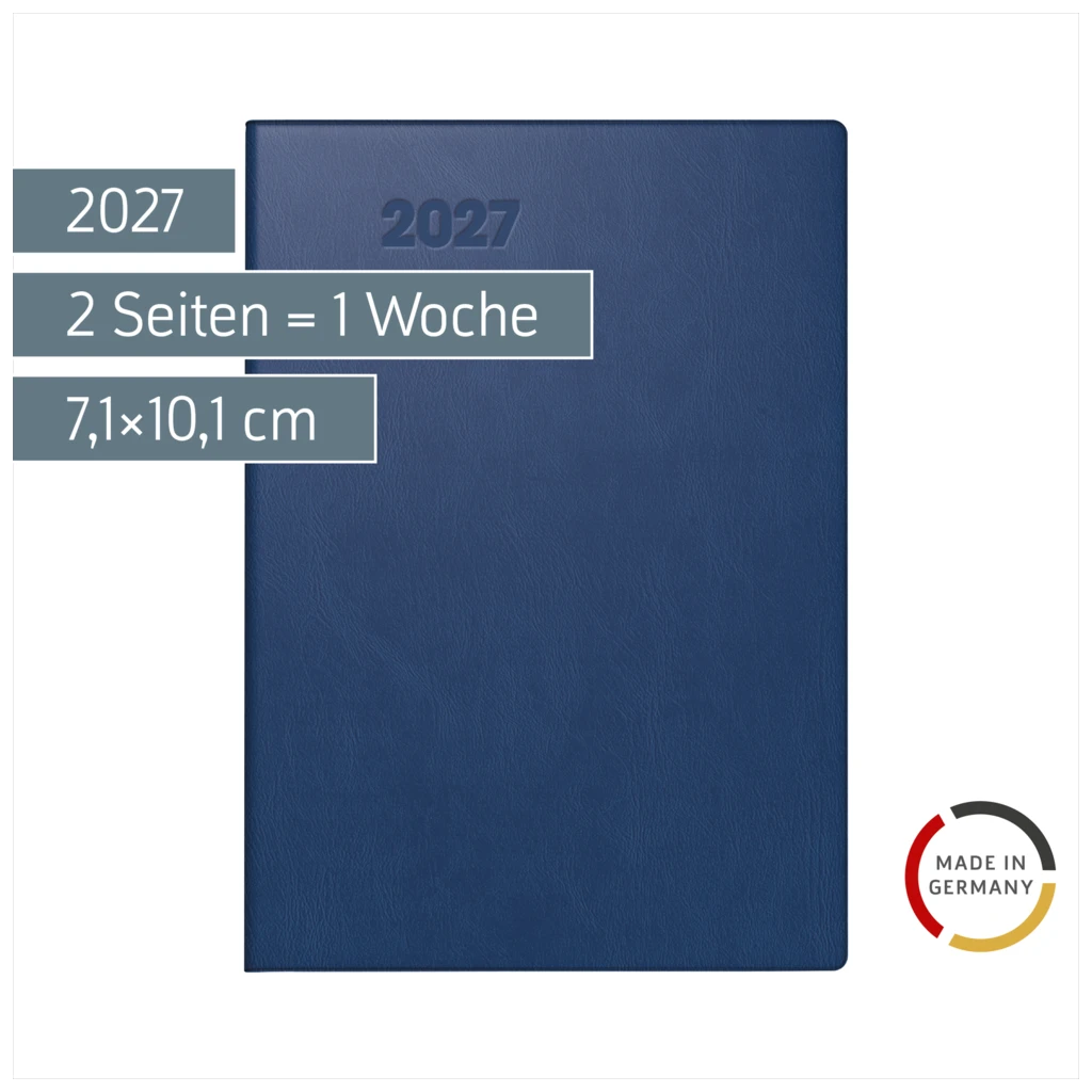 Taschenkalender Mod. 713 2027 | A7, Kunststoff, dunkelblau