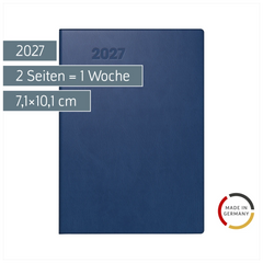 Taschenkalender Mod. 713 2027 | A7, Kunststoff, dunkelblau