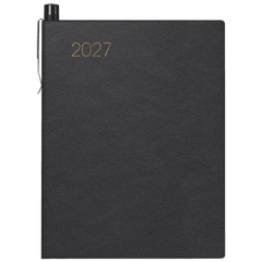 Taschenkalender Mod. 713 2027 | A7, Leder, schwarz