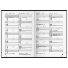 Taschenkalender Mod. 713 2027 | A7, Leder, bordeaux