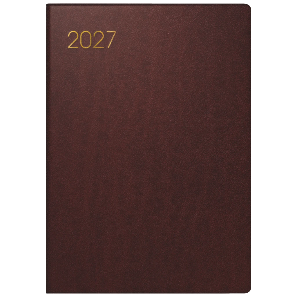 Taschenkalender Mod. 713 2027 | A7, Leder, bordeaux