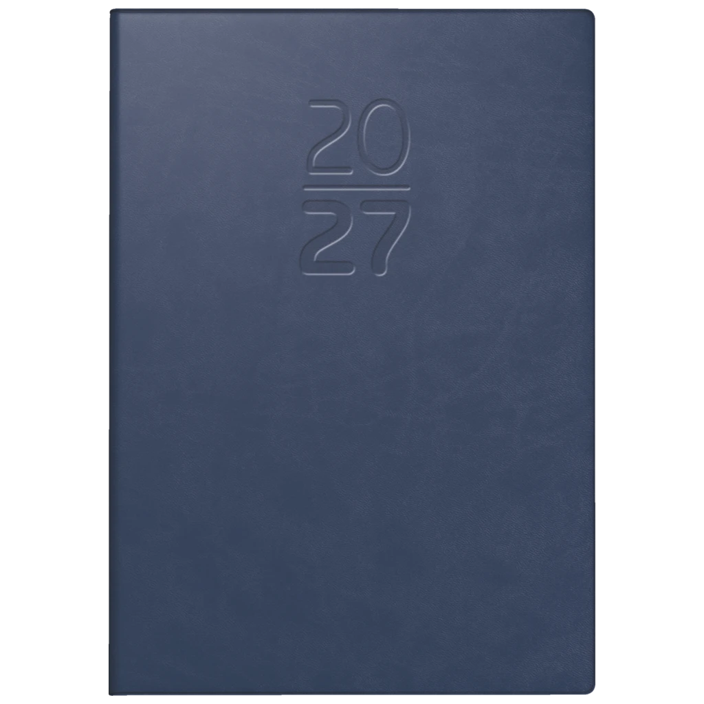 Taschenkalender Mod. 713 2027 | A7, Kunstleder, blau