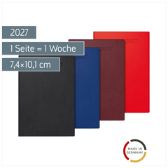 Taschenkalender Mod. 716 2027 | A7, Kunststoff, sortiert