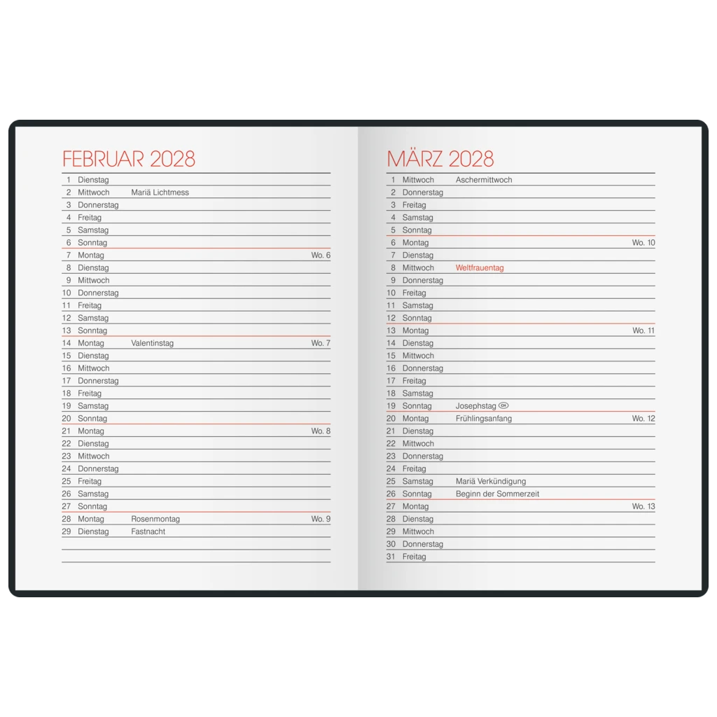 Taschenkalender Mod. 716 2027 | A7, Kunststoff, sortiert