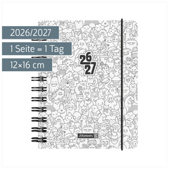 Schülerkalender 2026/2027 „ZENart“ | A6, Kunststoff
