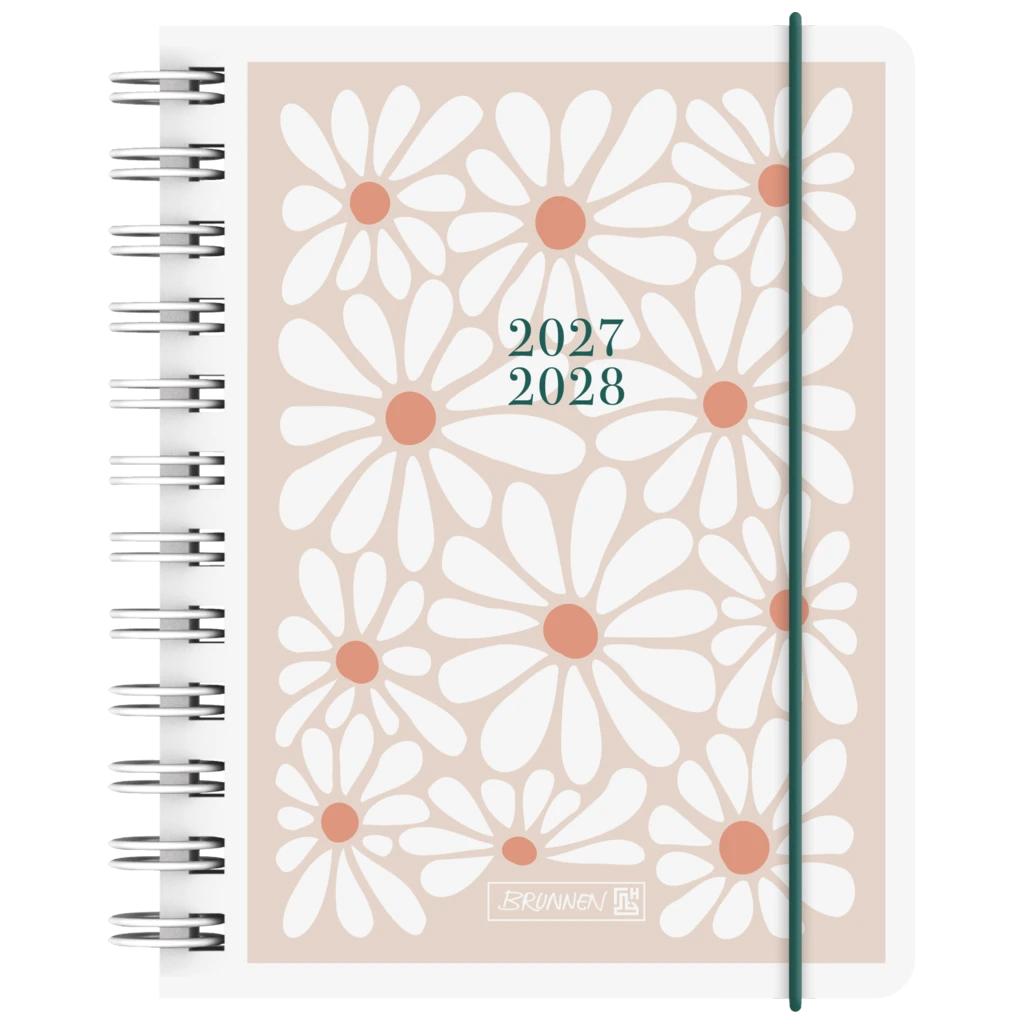 Schülerkalender 2027/2028 „Daisy“ | A6, Kunststoff