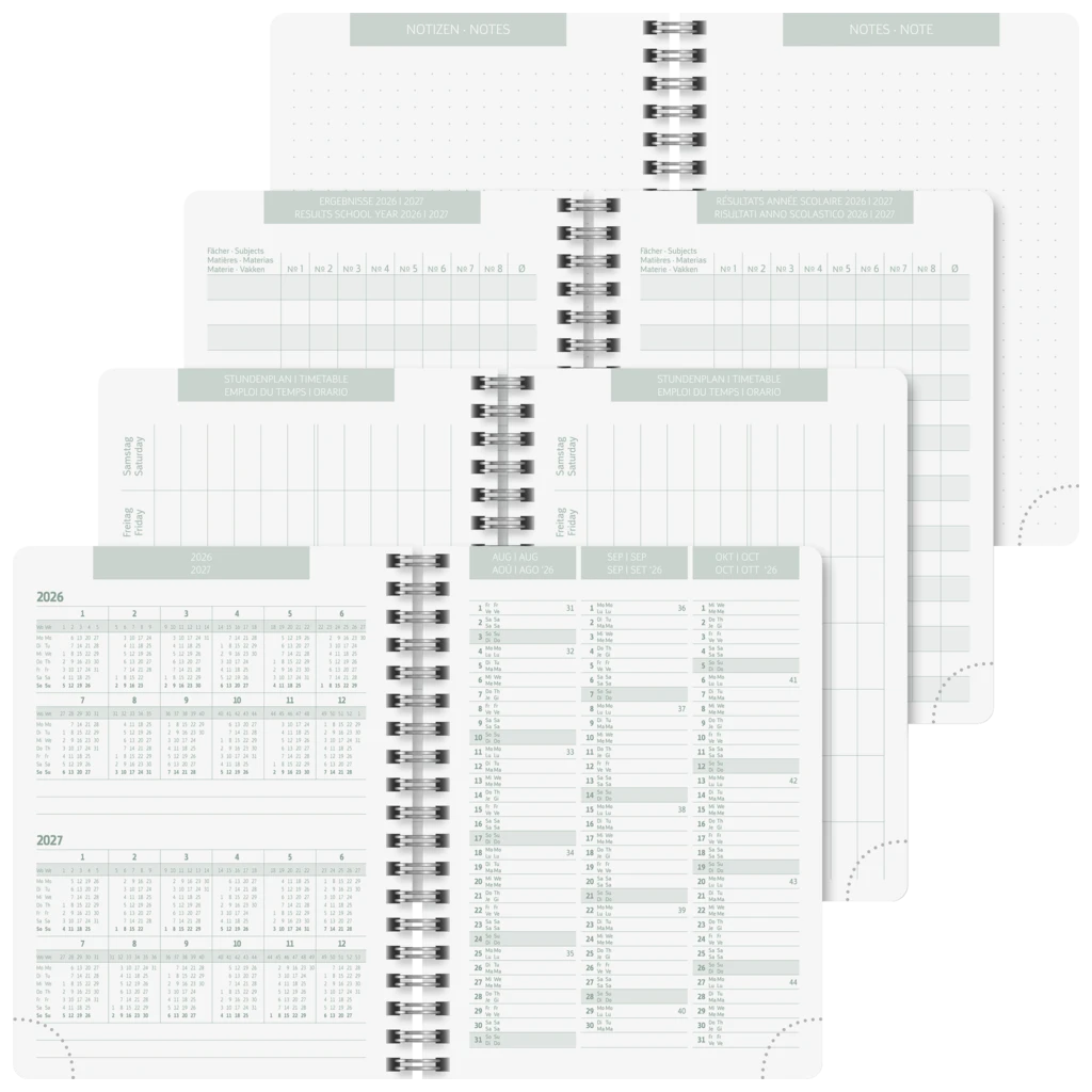 Schülerkalender 2026/2027 „Sprout“ | A6, Papier