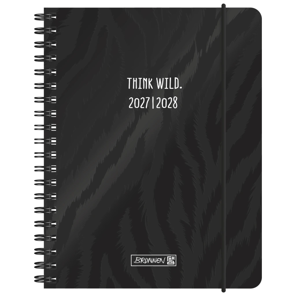 Schülerkalender 2027/2028 „BLACK“ | A6, Papier