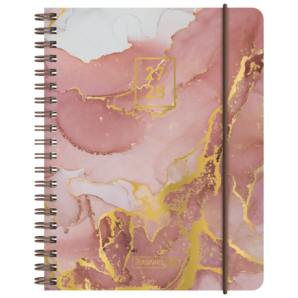 Schülerkalender 2027/2028 „Marble“ | A6, Kunststoff