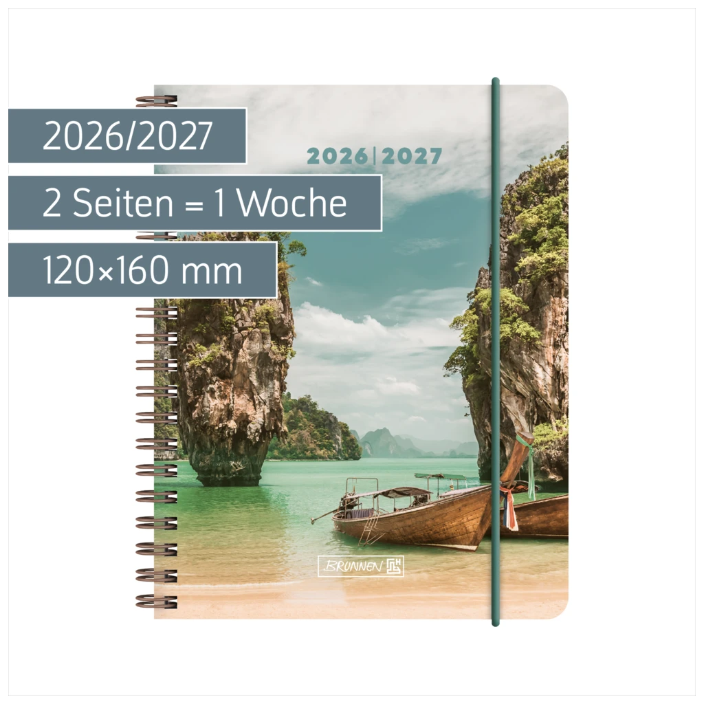 Schülerkalender 2026/2027 „Tropical“ | A6, Kunststoff