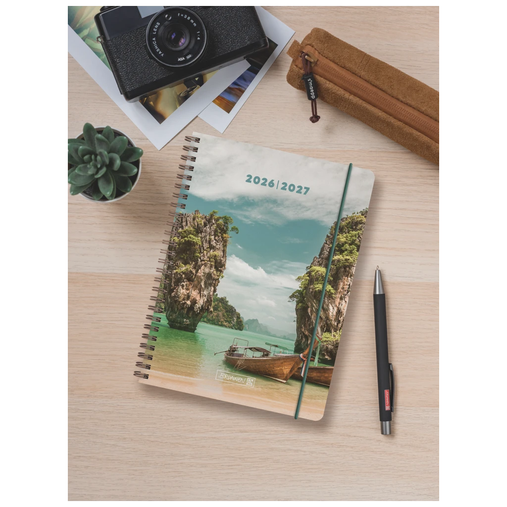 Schülerkalender 2026/2027 „Tropical“ | A6, Kunststoff