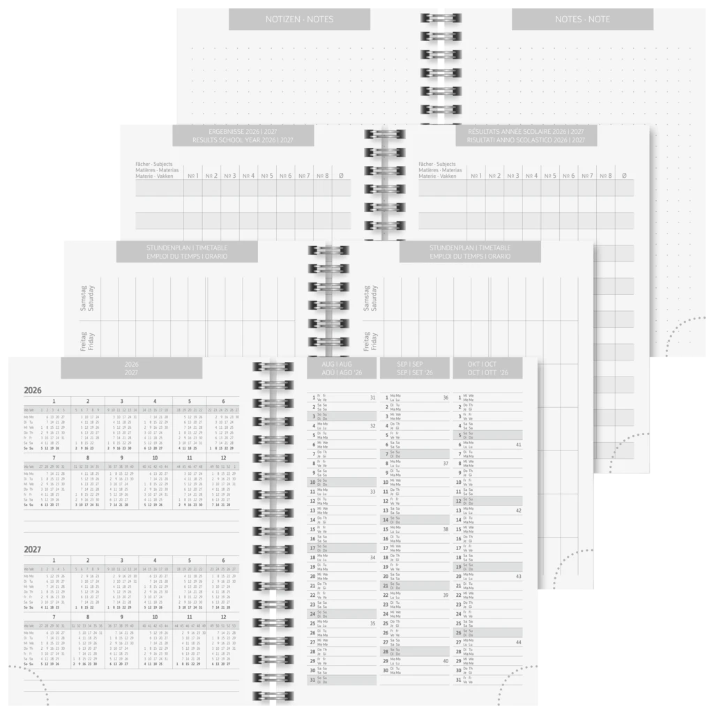 Schülerkalender 2026/2027 „Botanical“ | A6, Karton