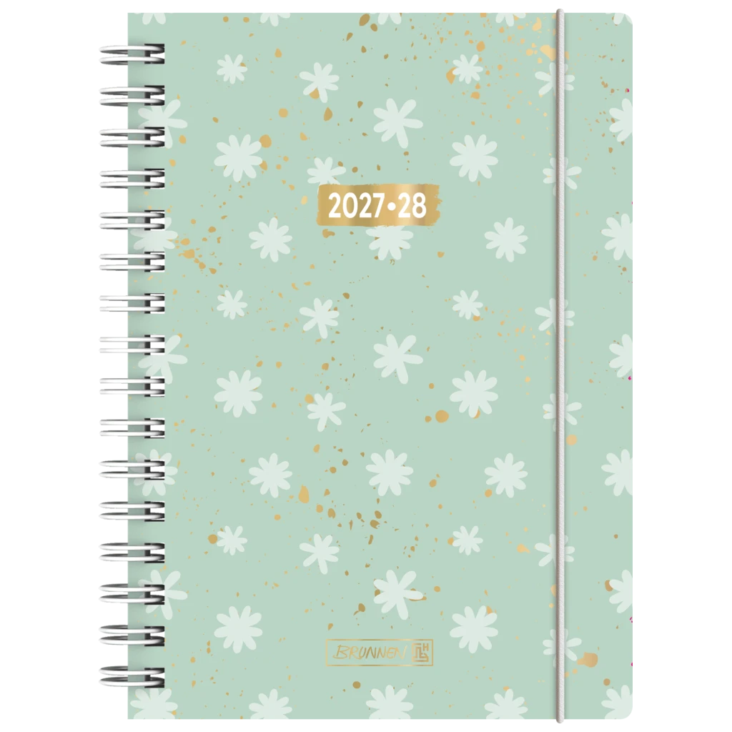 Schülerkalender 2027/2028 „Flower“ | A5, Kunststoff