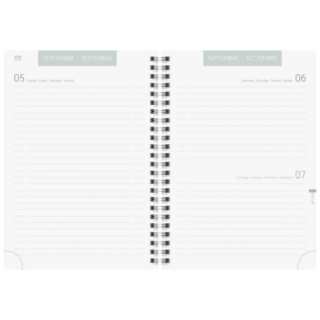 Schülerkalender 2026/2027 „Daisy“ | A5, Kunststoff