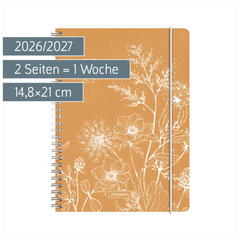 Schülerkalender 2026/2027 „Meadow“ | A5, Leder