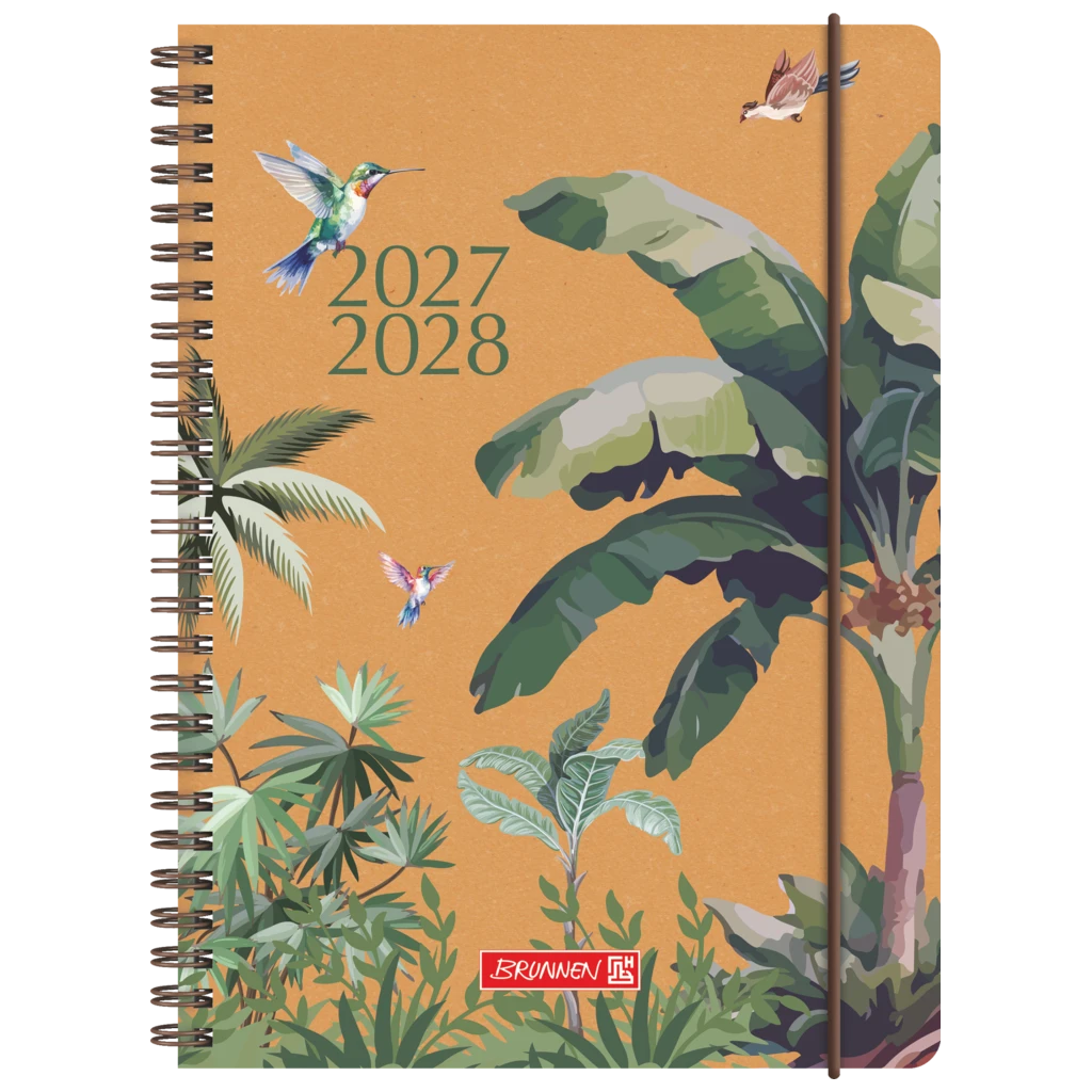 Schülerkalender 2027/2028 „Jungle“ | A5, Leder