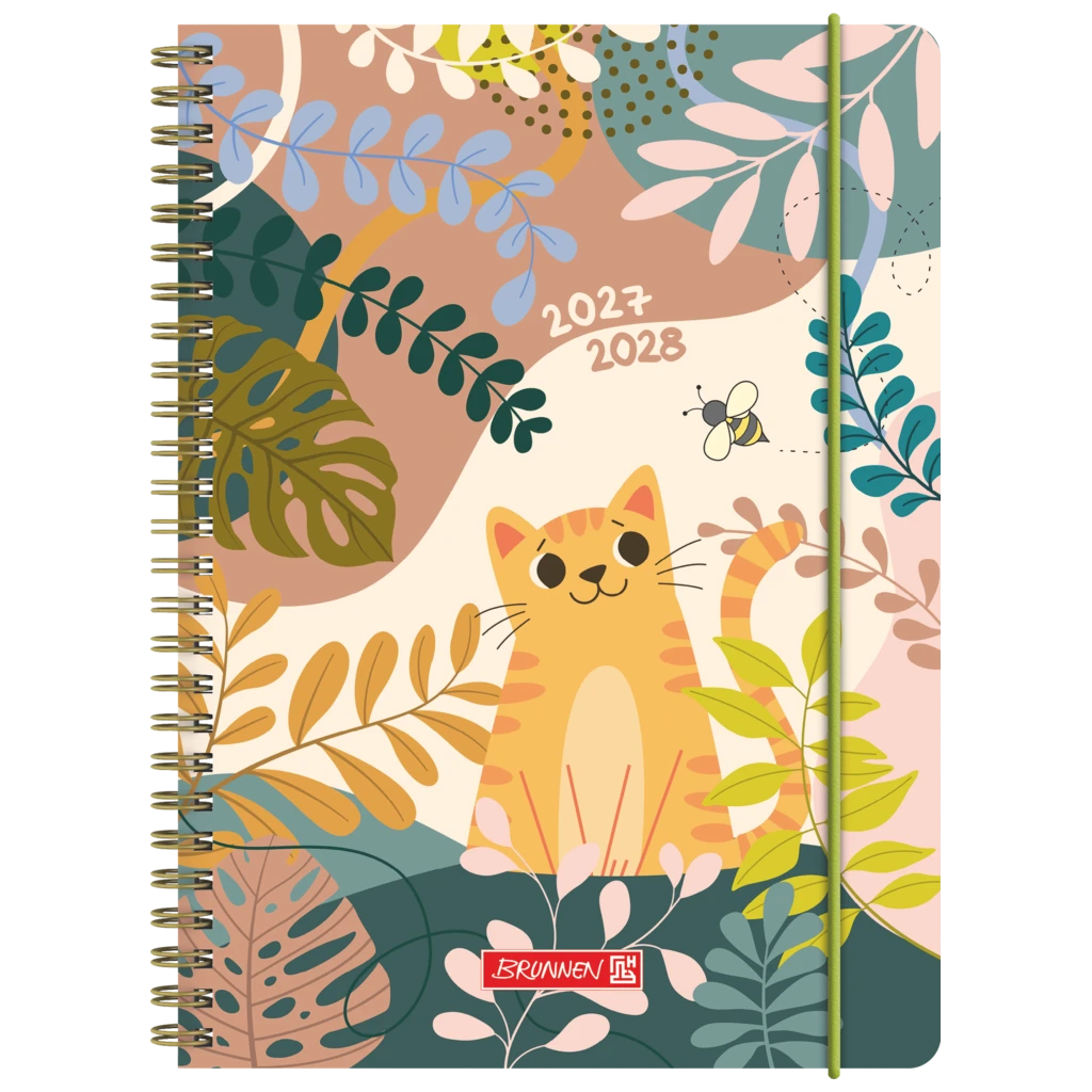 Schülerkalender 2027/2028 „Cat“ | A5, Kunststoff