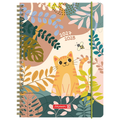 Schülerkalender 2027/2028 „Cat“ | A5, Kunststoff