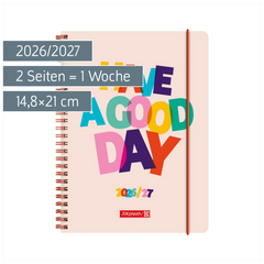 Schülerkalender 2026/2027 „Good Day“ | A5, Kunststoff
