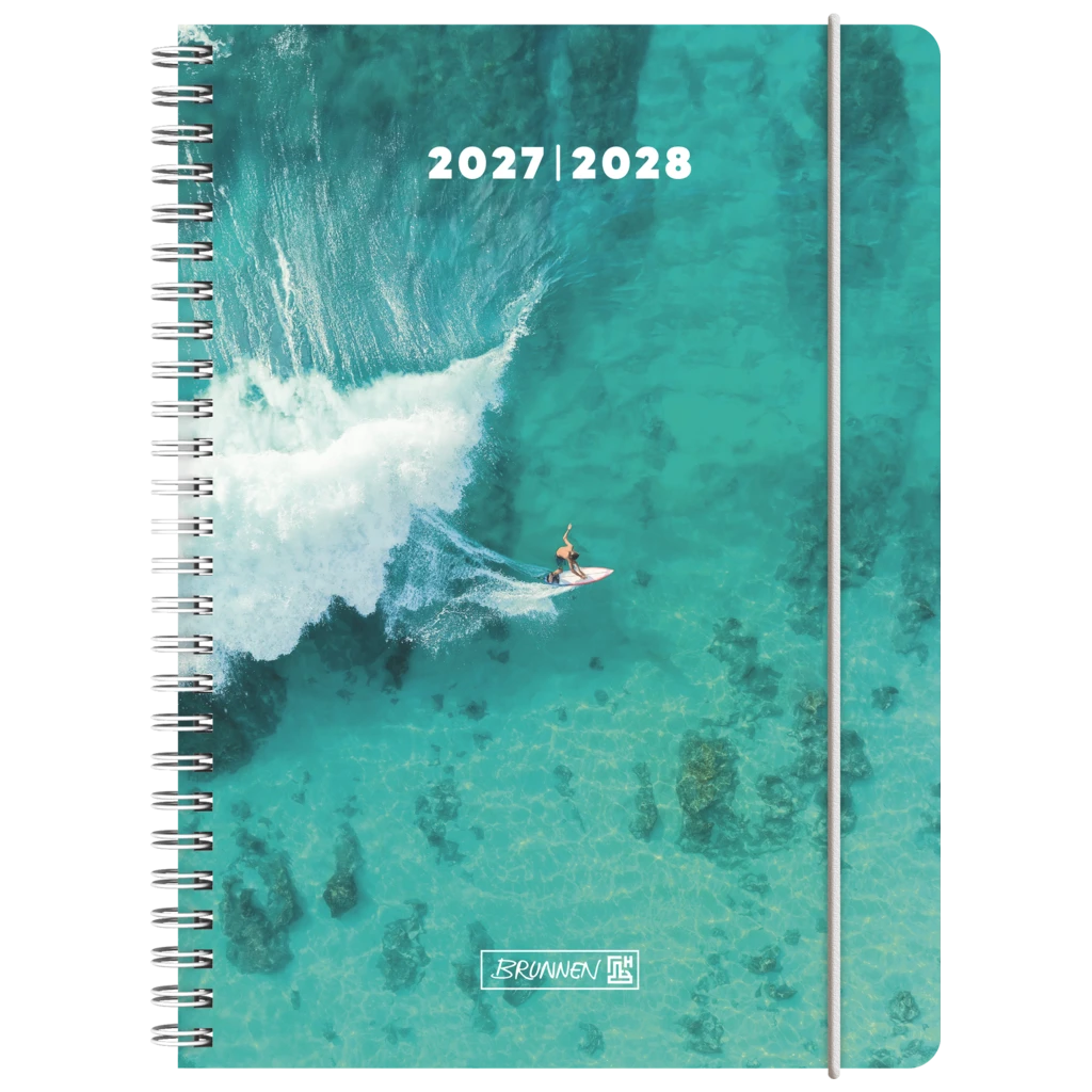 Schülerkalender 2027/2028 „Surfing“ | A5, Kunststoff