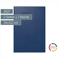 Taschenkalender Mod. 723 2027 | A7, Kunststoff, dunkelblau