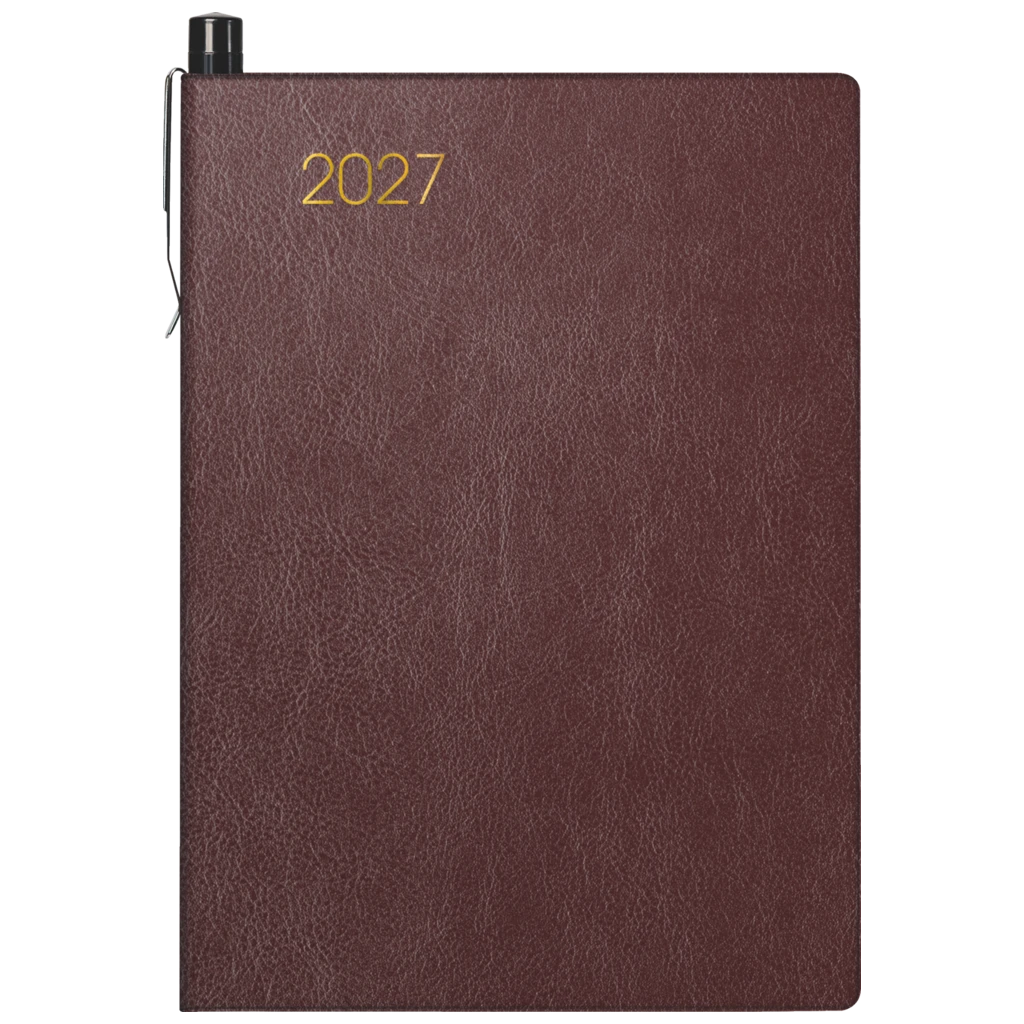 Taschenkalender Mod. 723 2027 | A7, Kunstleder, bordeaux