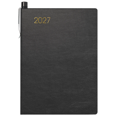 Taschenkalender Mod. 723 2027 | A7, Kunstleder, schwarz