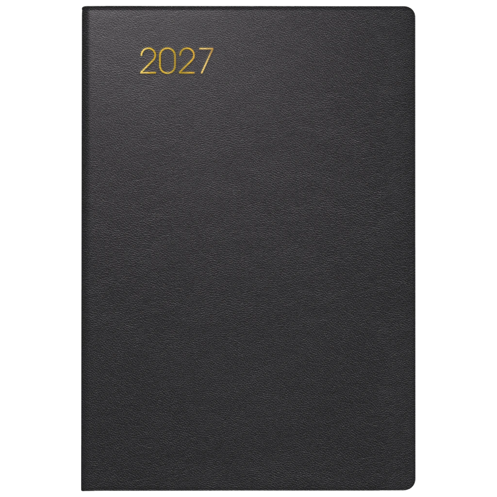 Taschenkalender Mod. 723 2027 | A7, Leder, schwarz