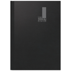 Buchkalender Premium TimeCenter Mod. 724 2027 | A4, Kunststoff, schwarz