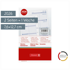 Wochenkalendarium MINI+ 2026 | A7