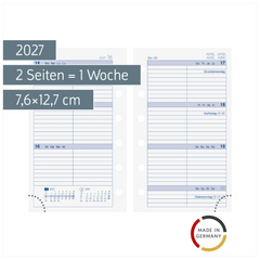 Wochenkalendarium MINI+ 2027 | A7