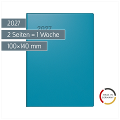 Taschenkalender Mod. 731 2027 | A6, Kunststoff, petrol