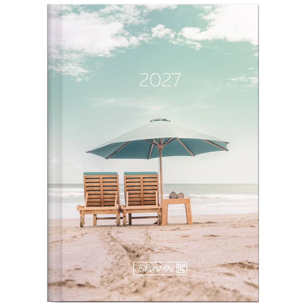 Taschenkalender Design Line Mod. 731 2027 „Sunbeds“ | A6, Papier