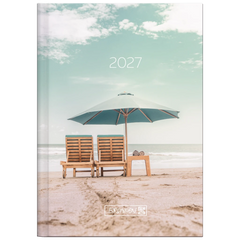 Taschenkalender Design Line Mod. 731 2027 „Sunbeds“ | A6, Papier