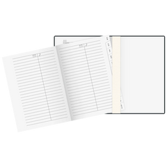 Taschenkalender Mod. 731 2027 | A6, Leder, schwarz