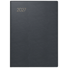 Taschenkalender Mod. 731 2027 | A6, Leder, schwarz
