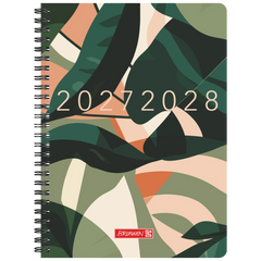 Schülerkalender Style 2027/2028 „Leaves“ | A5, Kunststoff