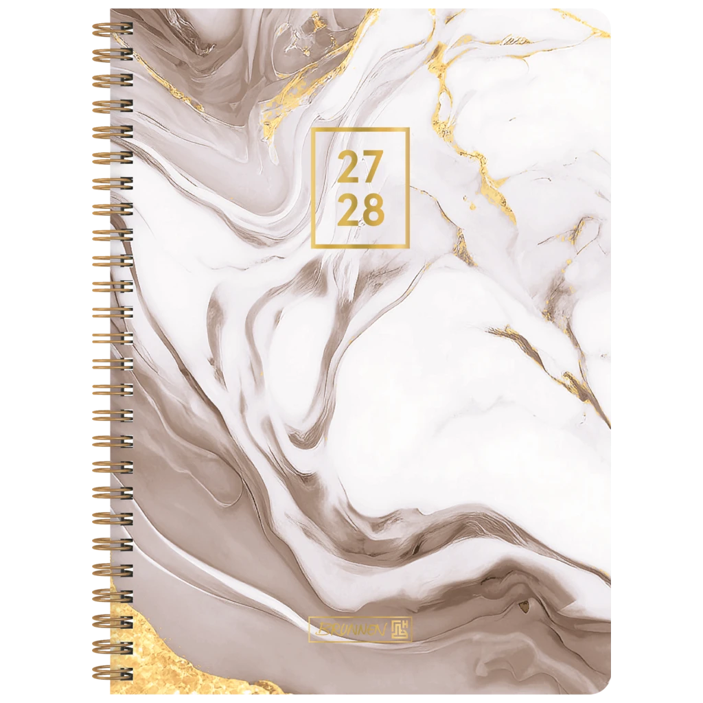 Schülerkalender Style 2027/2028 „Pastel Marble“ | A5, Kunststoff