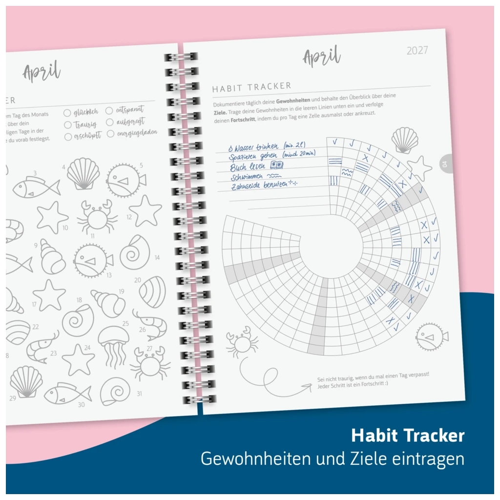 Schülerkalender Style 2026/2027 „Shadow“ | A5, Kunststoff