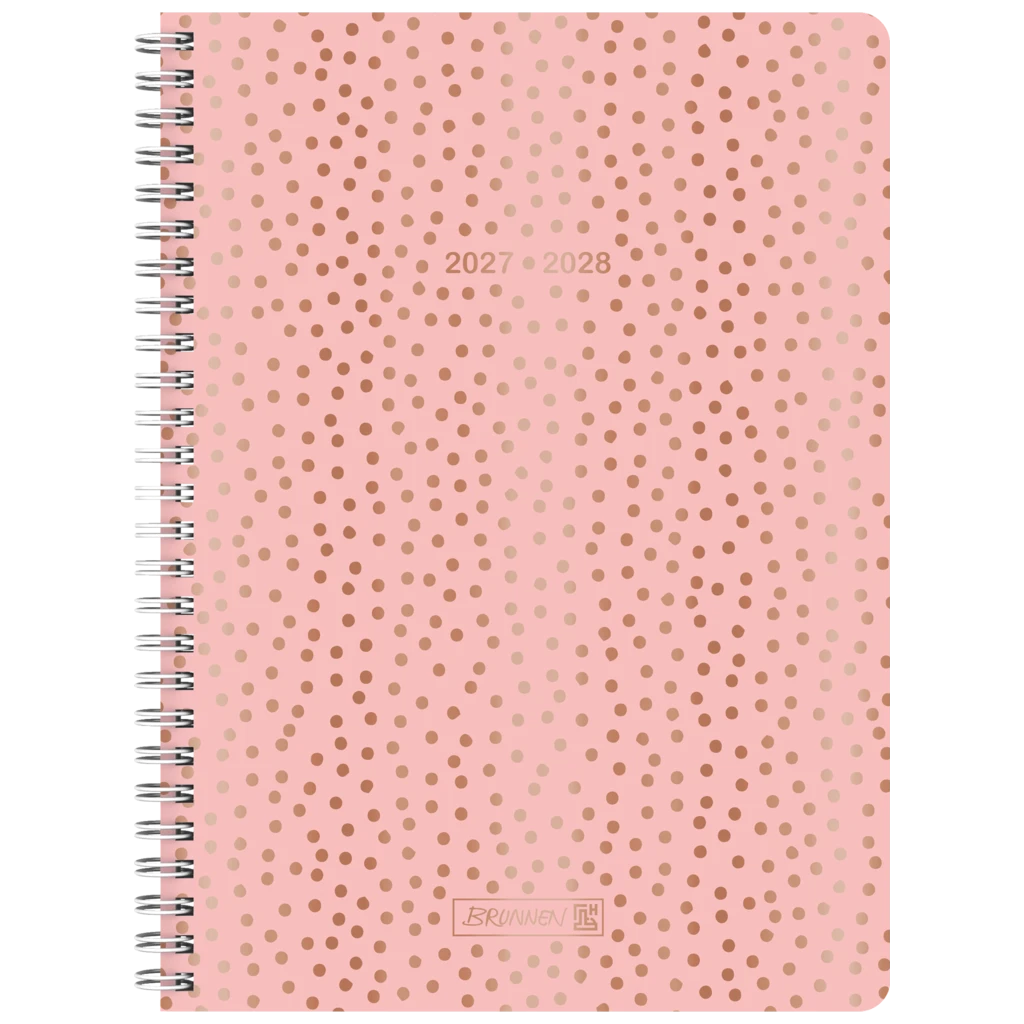 Schülerkalender Style 2027/2028 „Pretty Pink“ | A5, Kunststoff