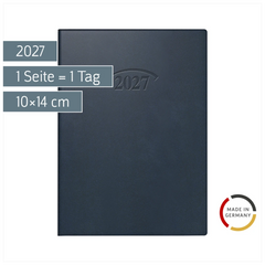 Taschenkalender Mod. 736 2027 | A6, Kunststoff, dunkelblau
