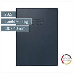 Taschenkalender Mod. 736 2027 | A6, Kunststoff, dunkelblau