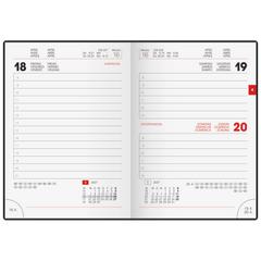Taschenkalender Mod. 736 2027 | A6, Kunststoff, silber