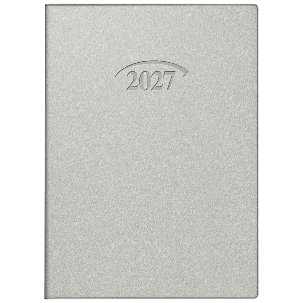 Taschenkalender Mod. 736 2027 | A6, Kunststoff, silber