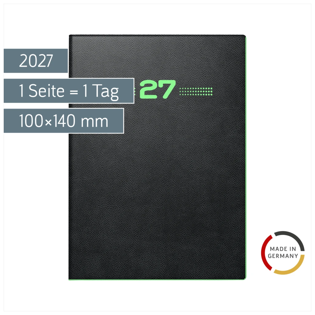 Taschenkalender Mod. 736 2027 „Neon“ | A6, Kunststoff
