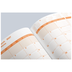 Buchkalender Premium Mod. 739 2027 „SlimLine“ | 17×24 cm, Kunststoff
