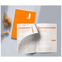 Buchkalender Premium Mod. 739 2027 „SlimLine“ | 17×24 cm, Kunststoff