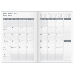 Buchkalender Premium Mod. 739 2027 „SlimLine“ | 17×24 cm, Kunststoff
