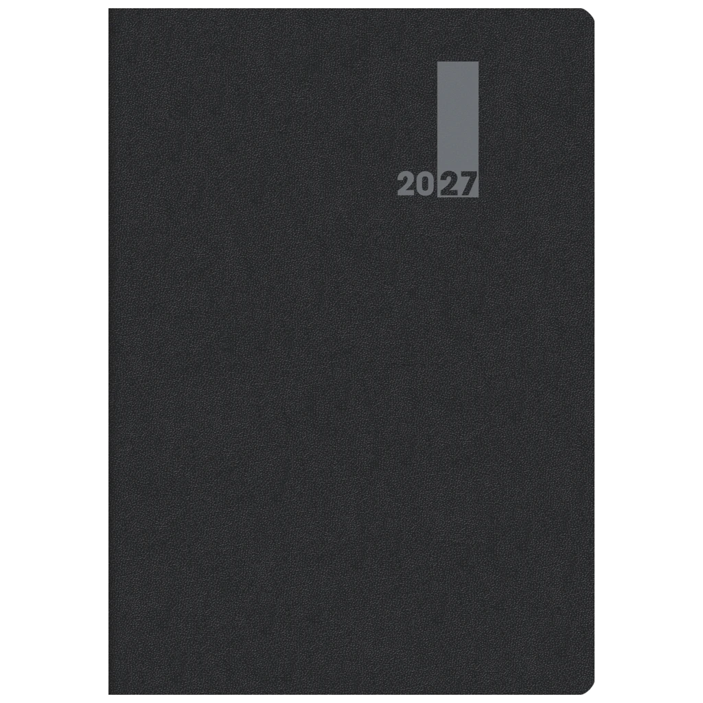 Buchkalender Premium Mod. 739 2027 „SlimLine“ | 17×24 cm, Kunststoff